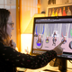 Animator Malerie Walters uses her own face to help figure out a musical sequence in Frozen II.